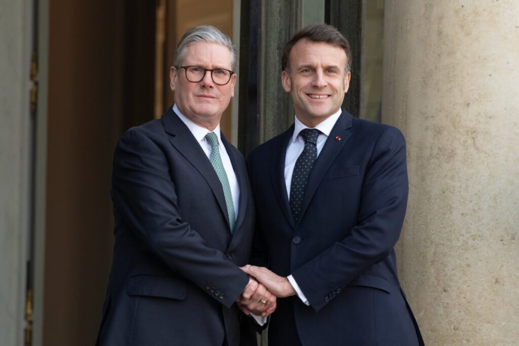 Macron e Starmer