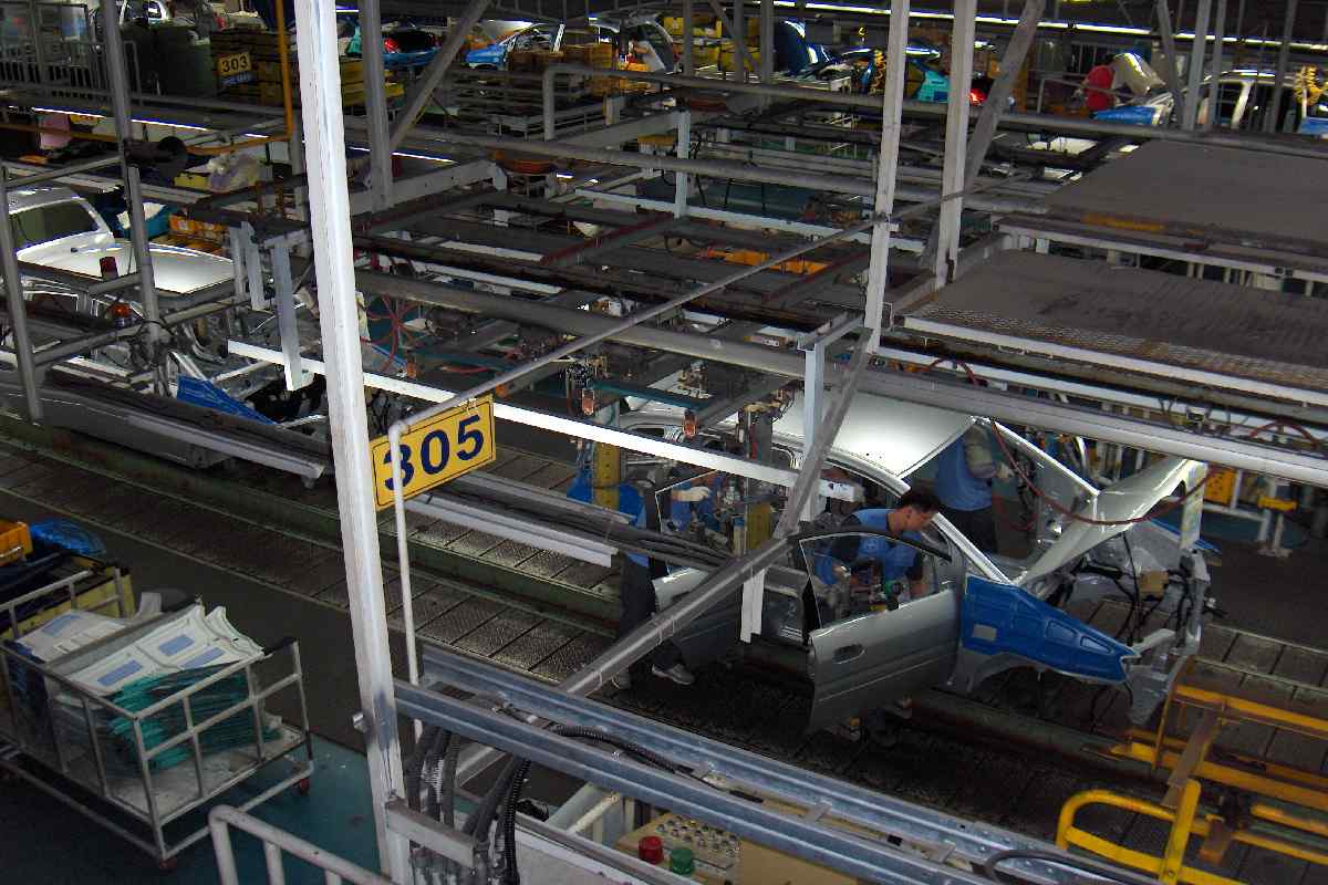 L'interno di uno stabilimento Hyundai
